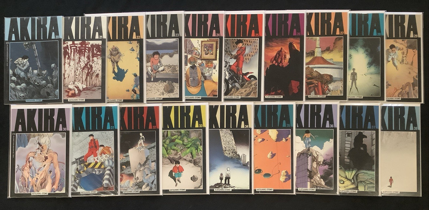 Akira #1-38 Complete Comic Set, Epic, Katsuhiro Otomo, Nice Looking VF+ - NM Avg