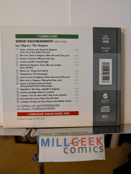Rachmaninov Les Vepres, Cappella De Saint-Petersbourg, CD + Catalogue -JD