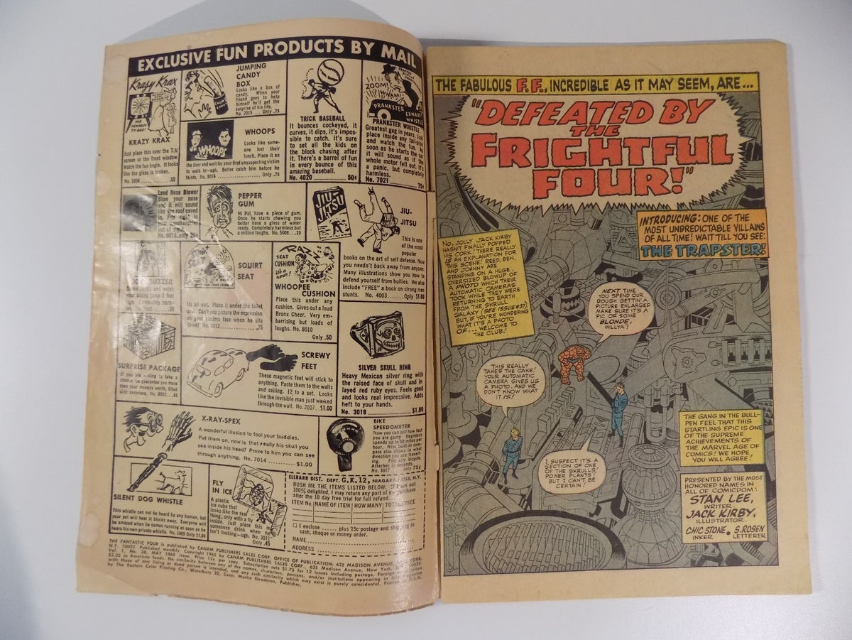 Fantastic Four #38 Marvel Comic May 1965 Very Good+
