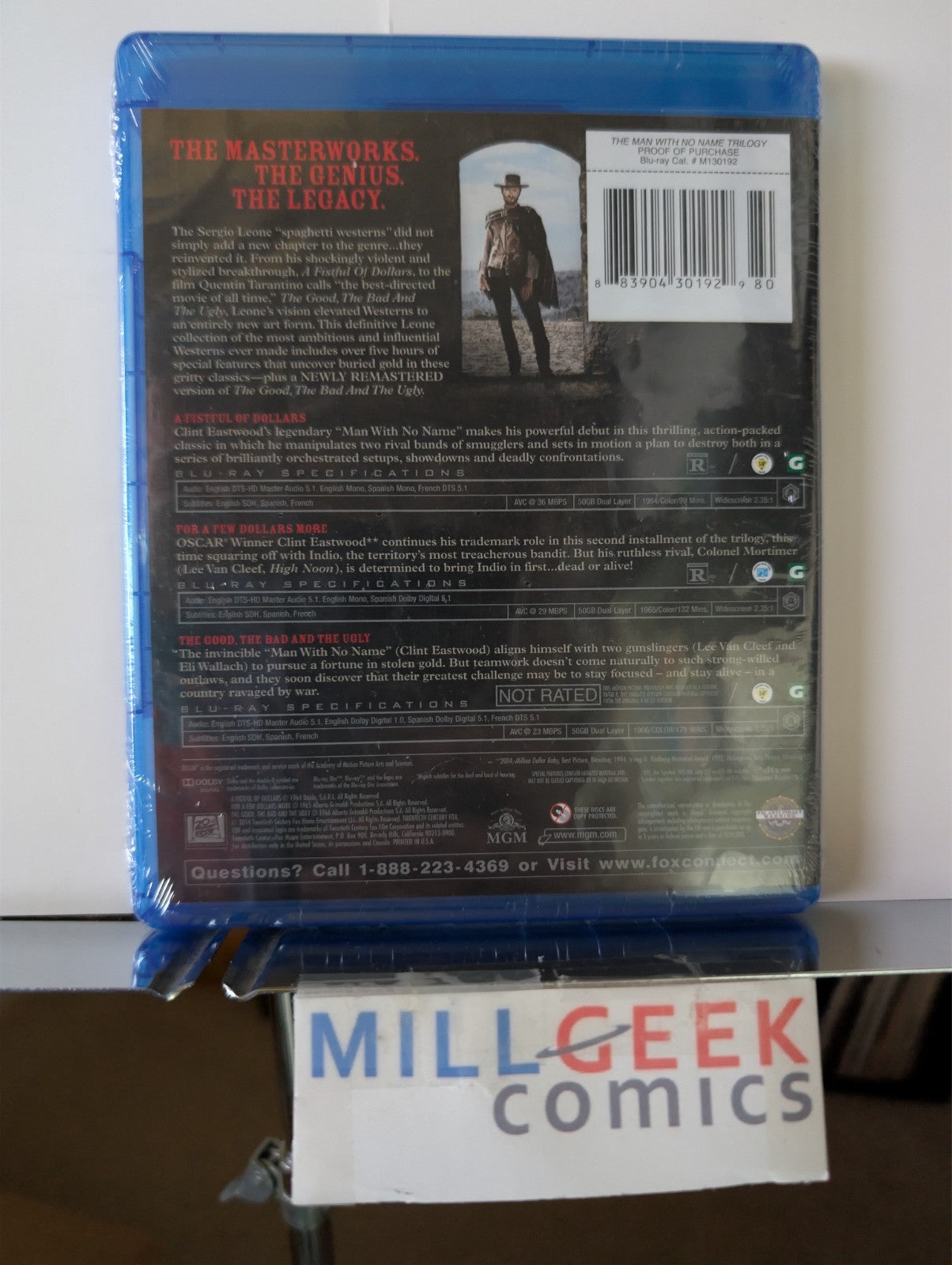 Man With No Name Trilogy / High Plains Drifter, Clint Eastwood (Blu-Ray) -JD