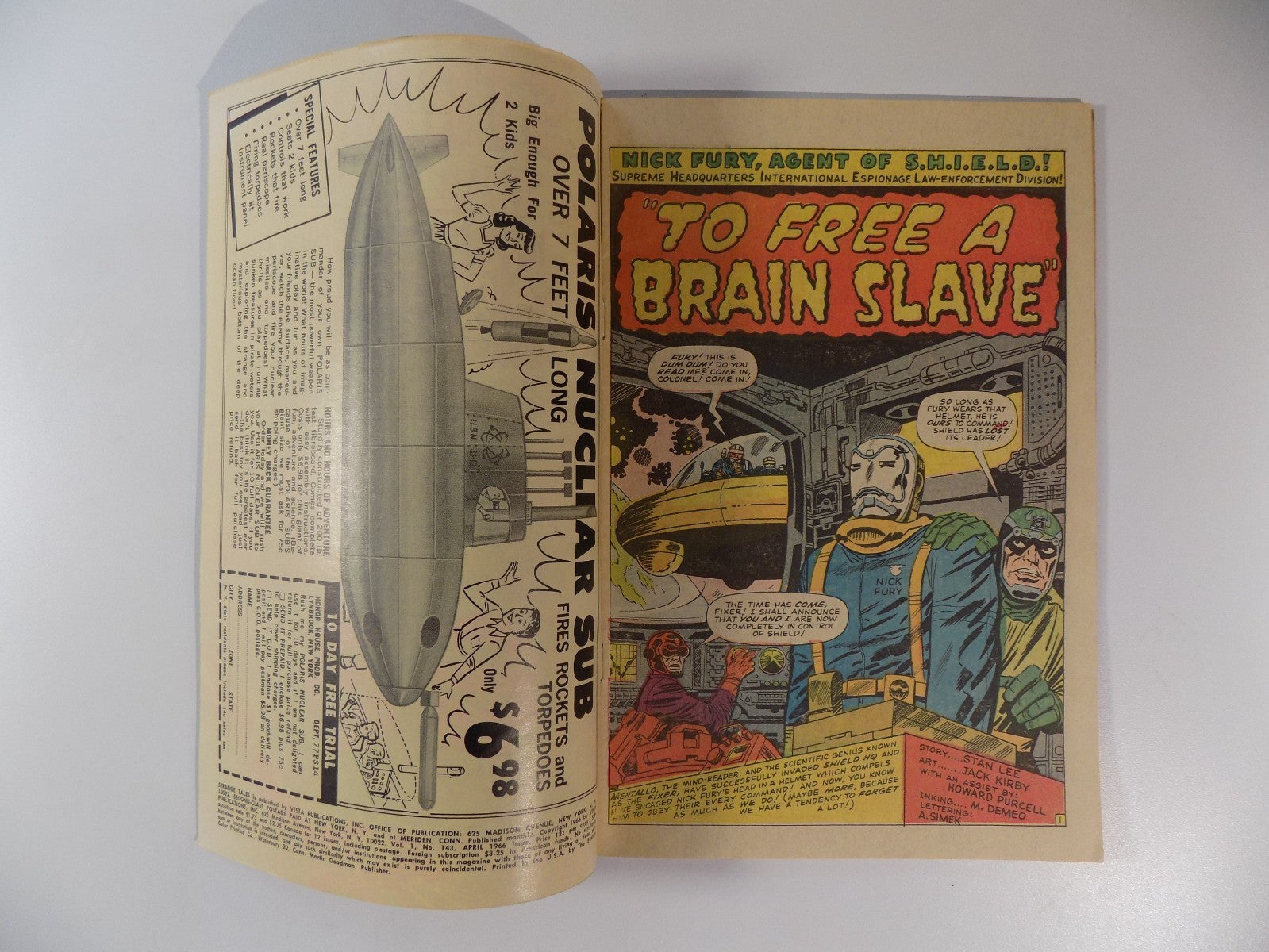 Strange Tales #143 Marvel Comic April 1966 Very Fine-