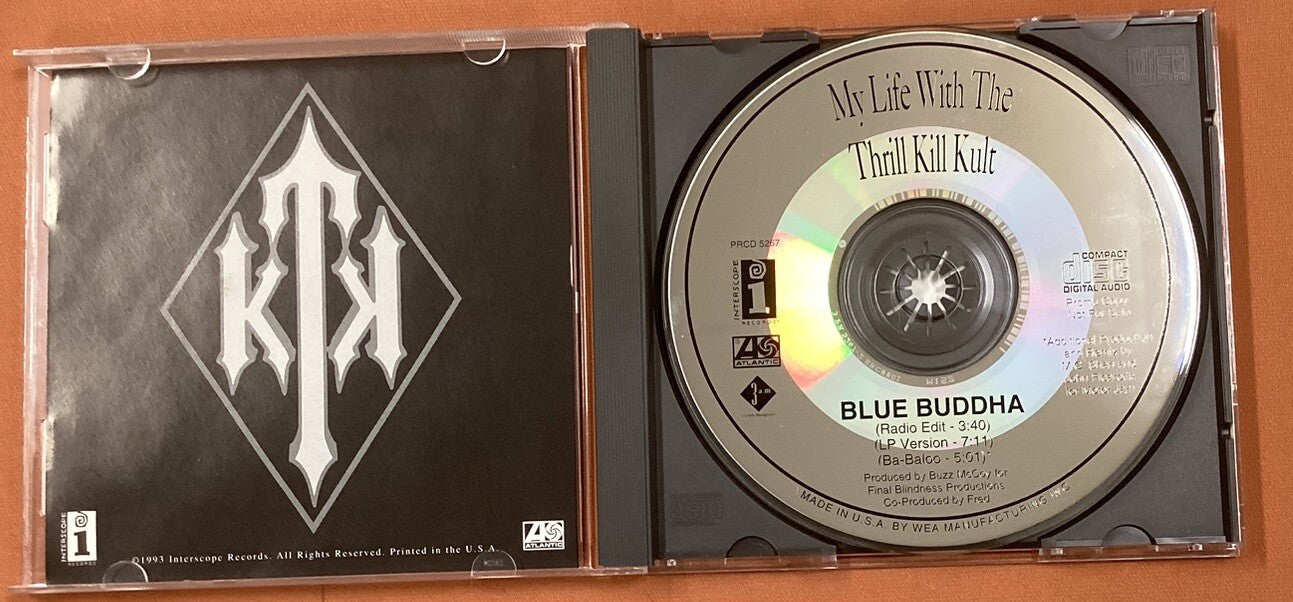 My Life With The Thrill Kill Kult-Blue Buddha PROMO CDS-3TRK SINGLE-Like New -JD