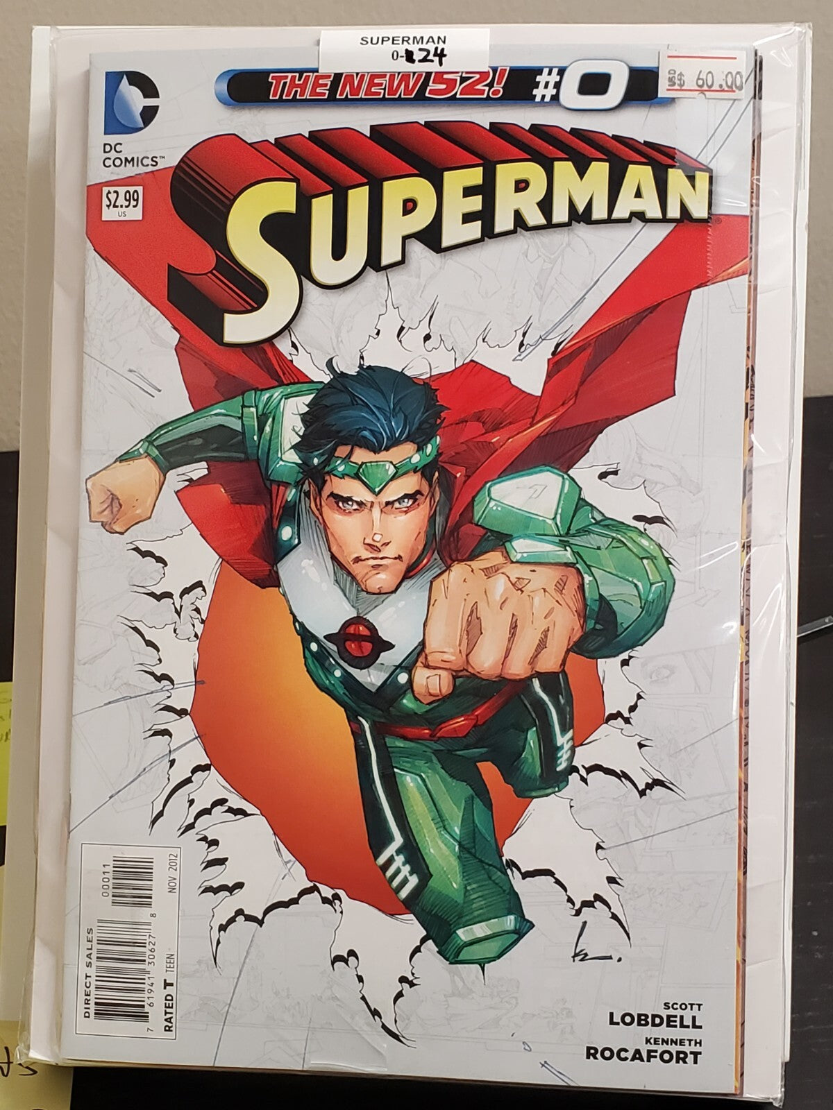 Superman #0-24 run New 52 DC Comics Lobdell Rocafort (28 issues)