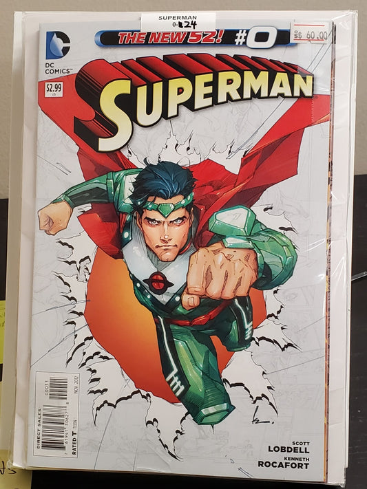 Superman #0-24 run New 52 DC Comics Lobdell Rocafort (28 issues)