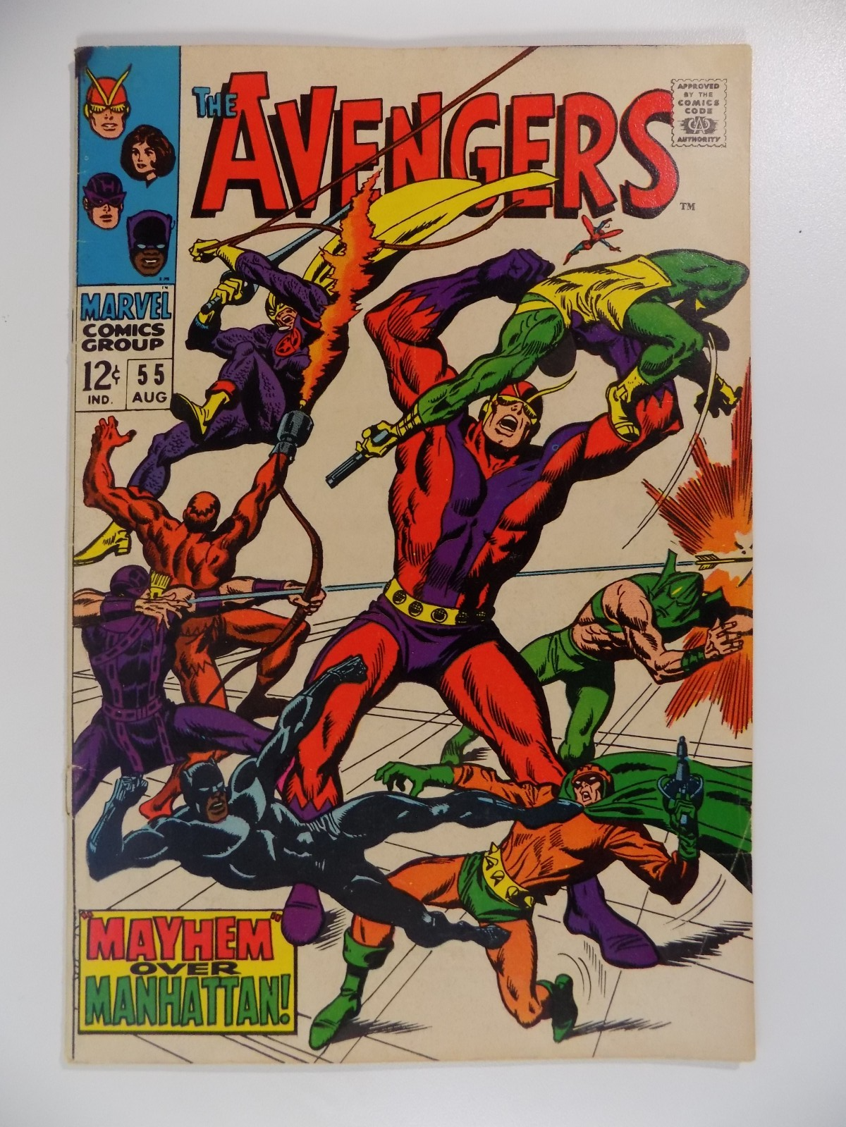 Avengers #55 Marvel Comic August 1968 Fine+