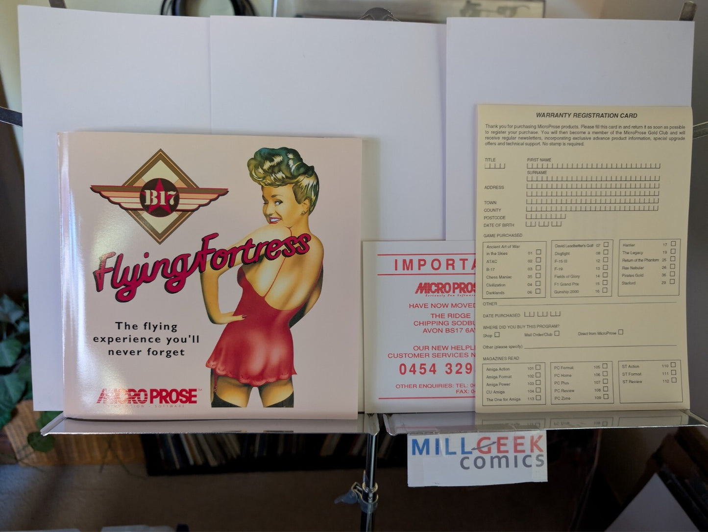 B-17 Flying Fortress (Amiga 3.5") Complete Big Box -JD