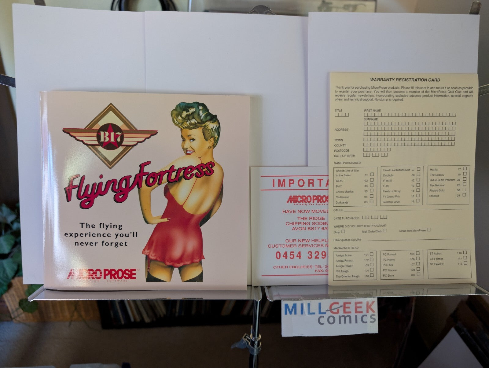 B-17 Flying Fortress (Amiga 3.5") Complete Big Box -JD