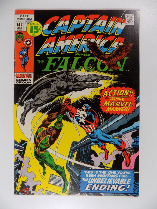 Captain America #142 Marvel Comic October 1971 Very Fine-