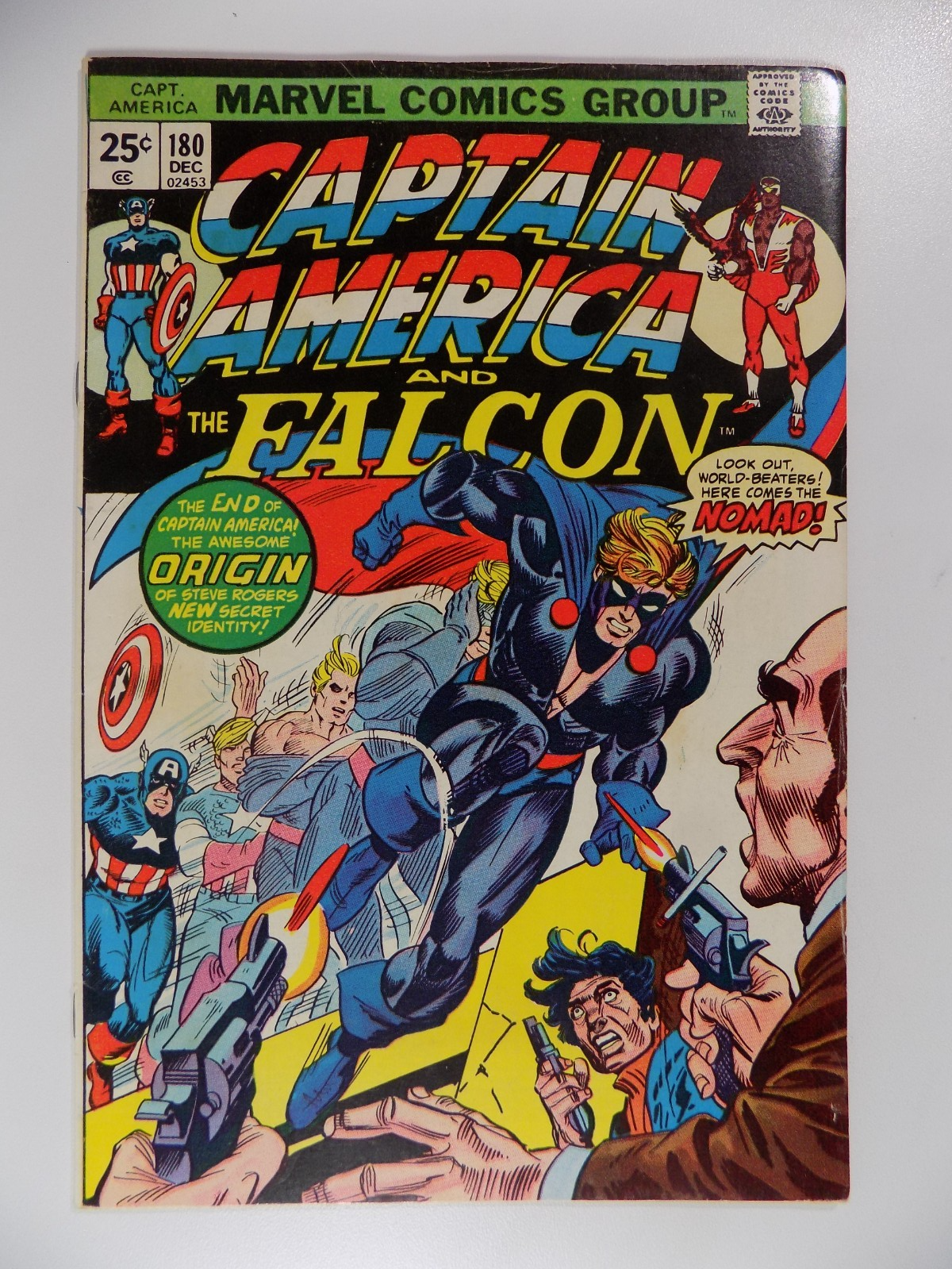 Captain America #180 Marvel Comic December 1974 Fine+