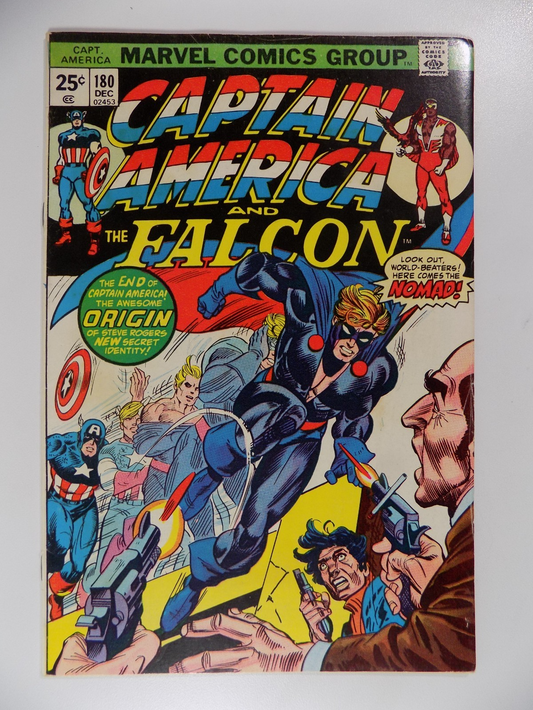 Captain America #180 Marvel Comic December 1974 Fine+