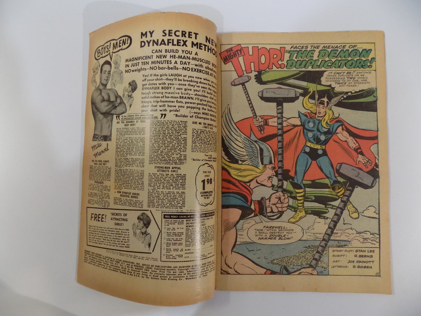 Journey into Mystery #95 Marvel Comic Fine August 1963