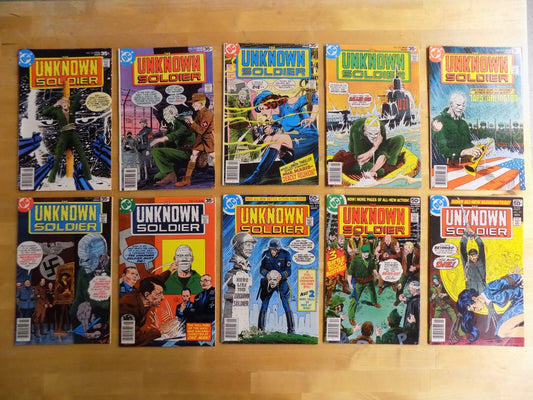 Unknown Soldier #212-221 DC Comics All Fine+ or Better Joe Kubert