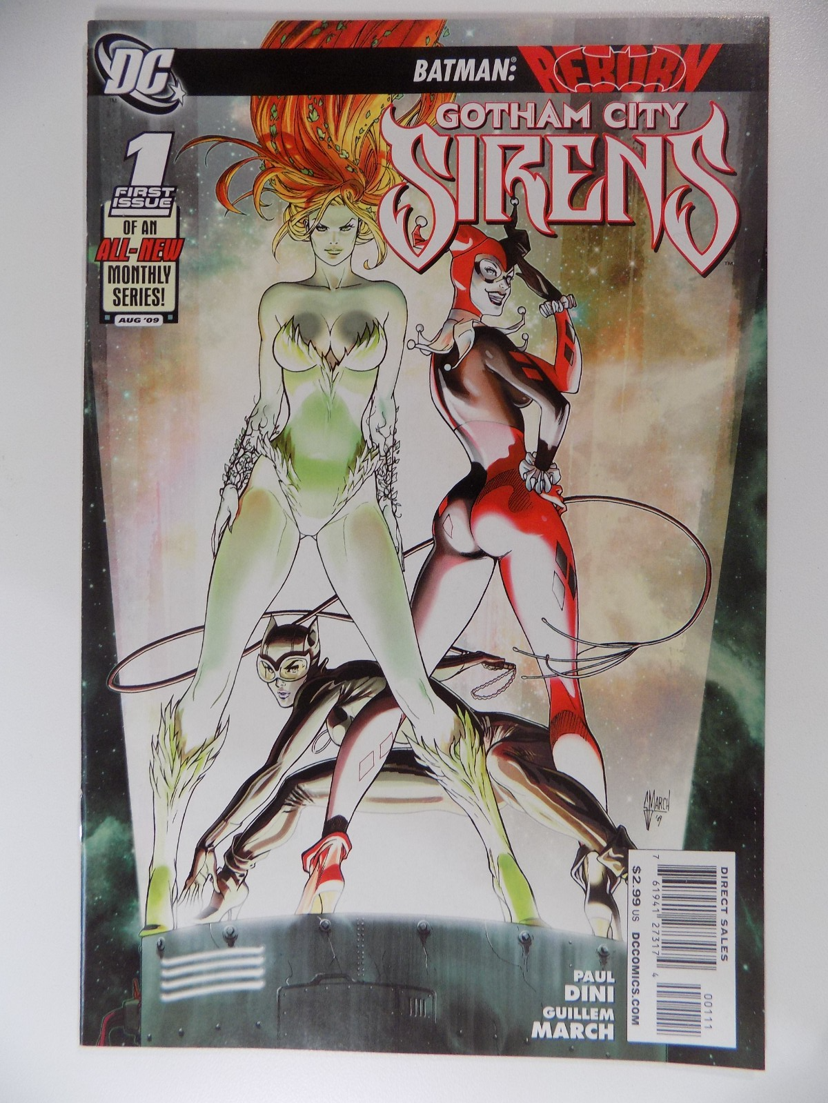 Gotham City Sirens DC Comic August 2009 Very Fine/Near Mint