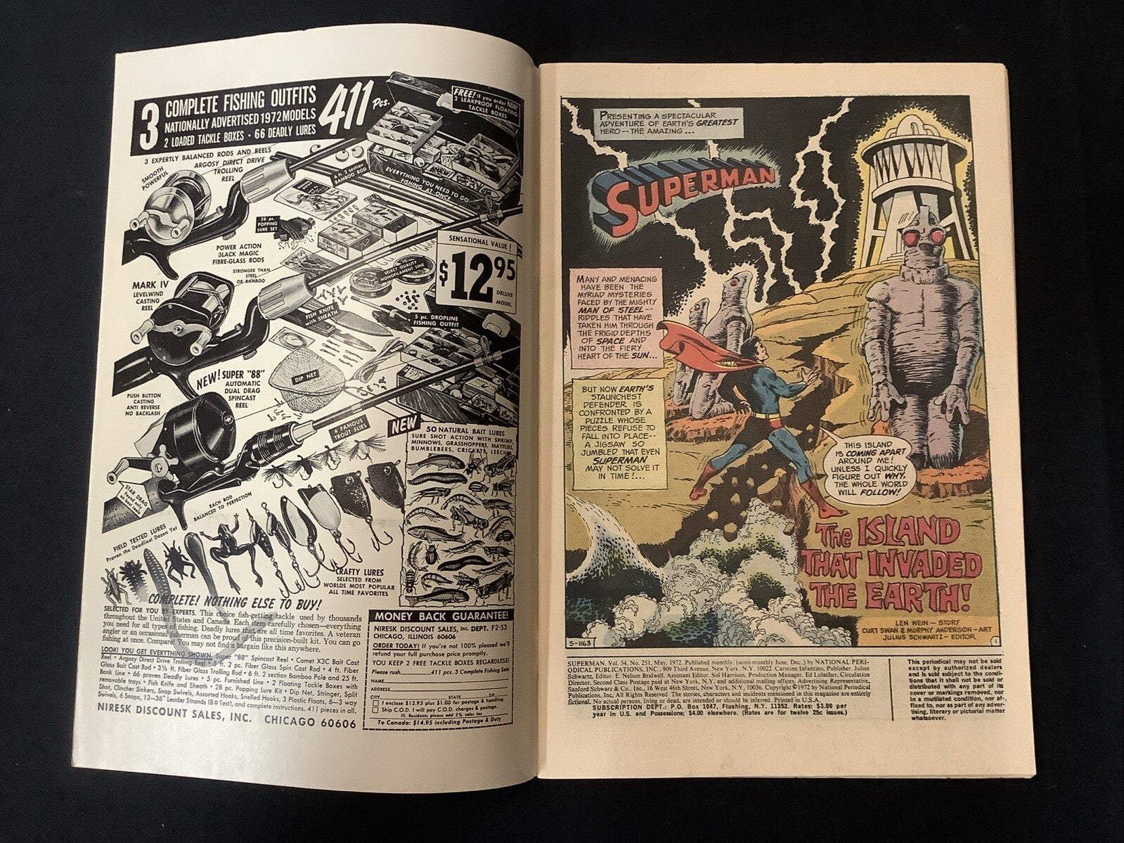 Superman #251 (1972) VF/NM (9.0) Neal Adams Cover Art, Bigger & Better 52 Pages