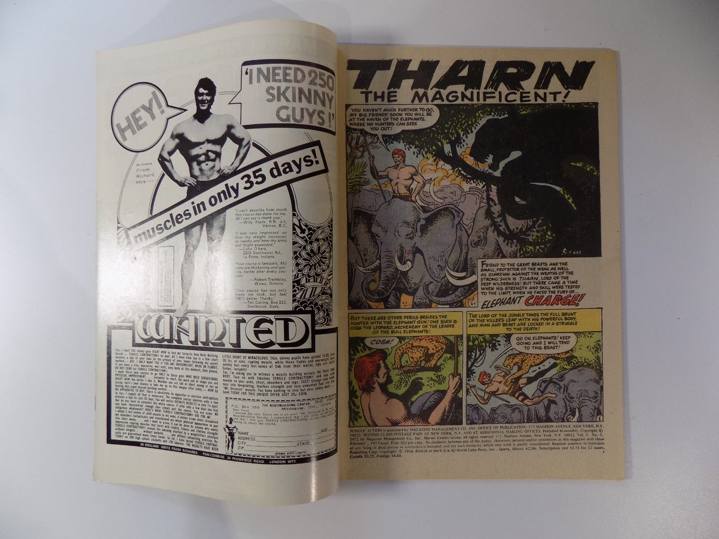 Jungle Action #3 Marvel Comic February 1973 Very Fine