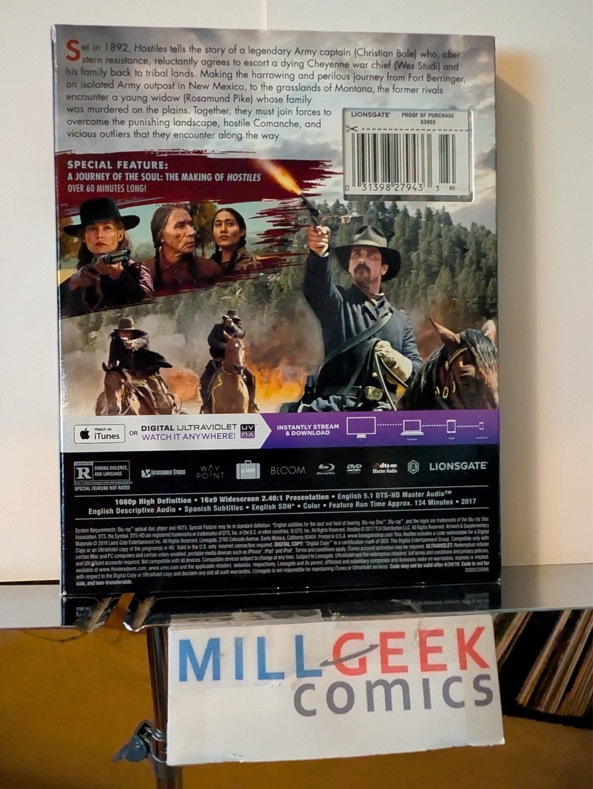 Quigley Down Under / Hostiles, 2 Western Movie Set (Blu-ray) Brand New -JD