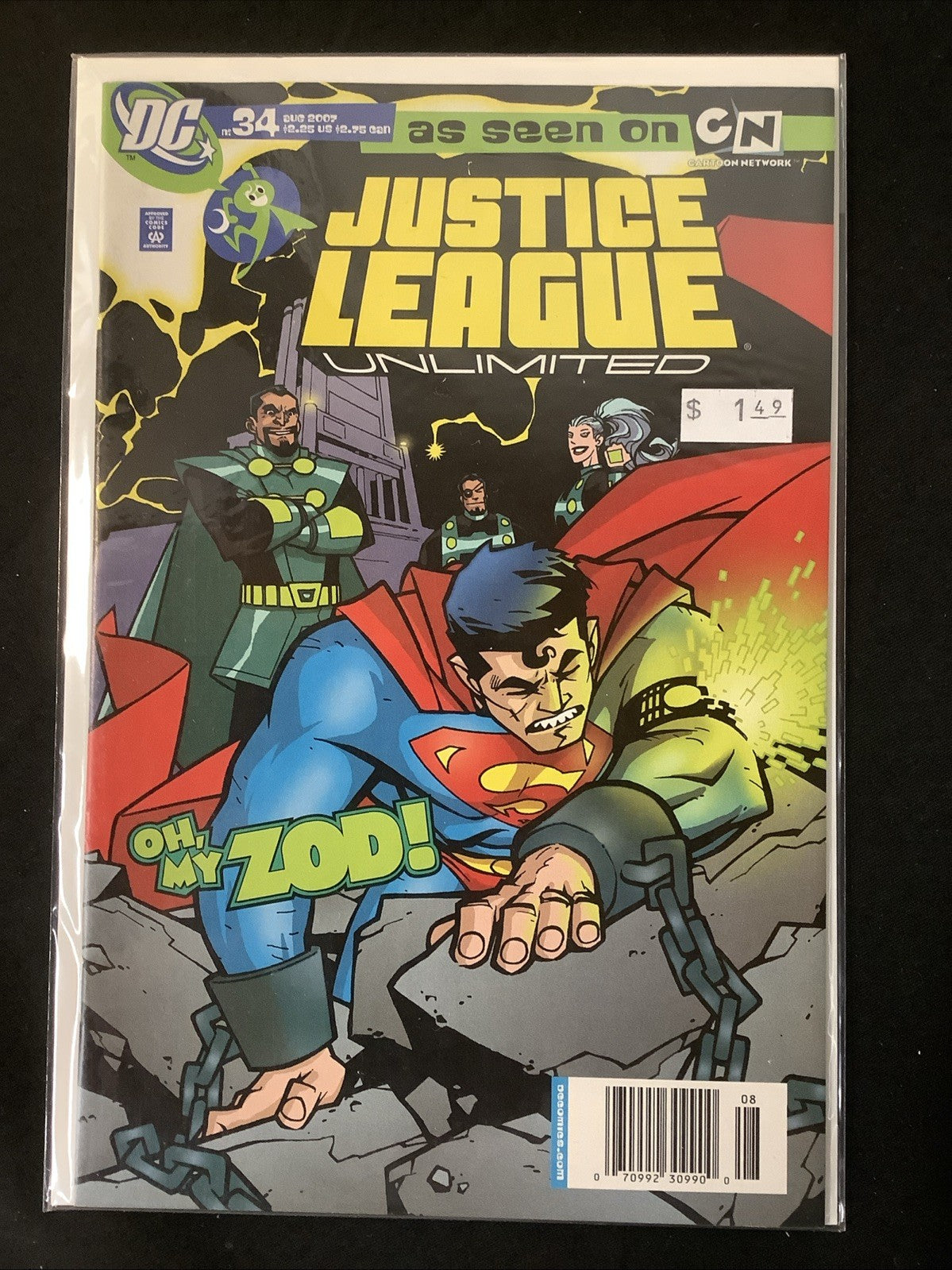 Justice League Unlimited #33-37 Comic Lot, DC Comics, NEWSSTAND COVERS!