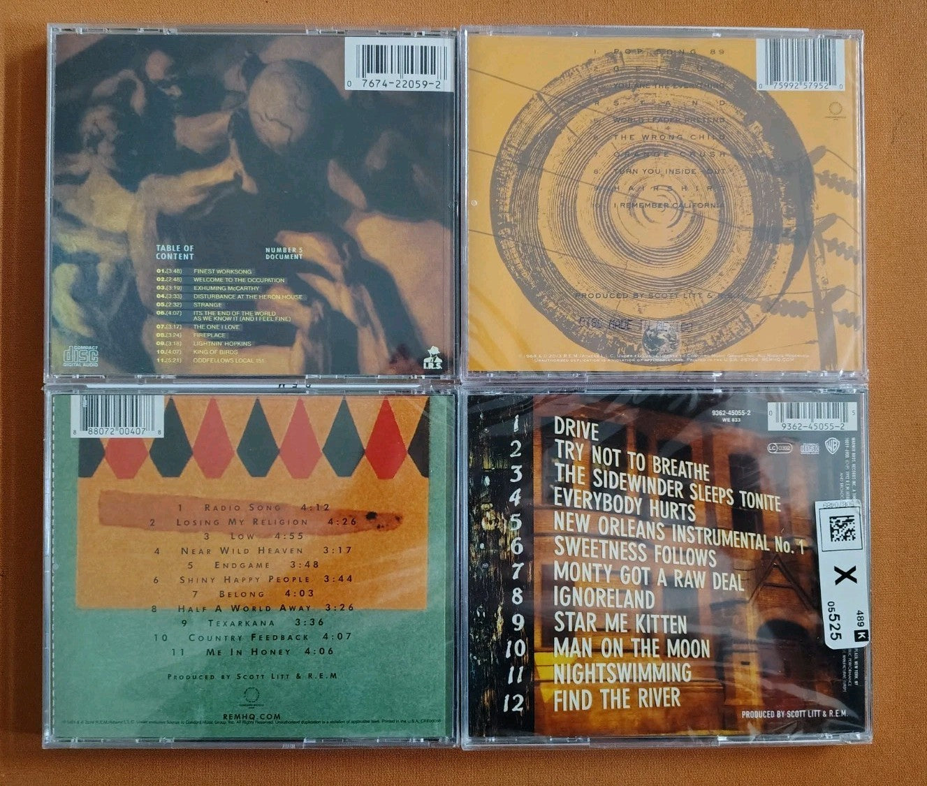 R.E.M. 4 CD Lot, New (Green, Document, Out Of Time) JD