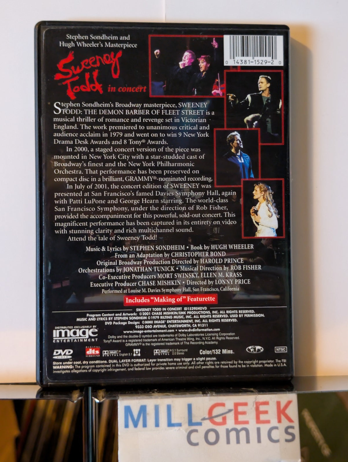 Sweeney Todd - Movie, In Concert, and On Stage, 3 Movie Set (DVD) -JD