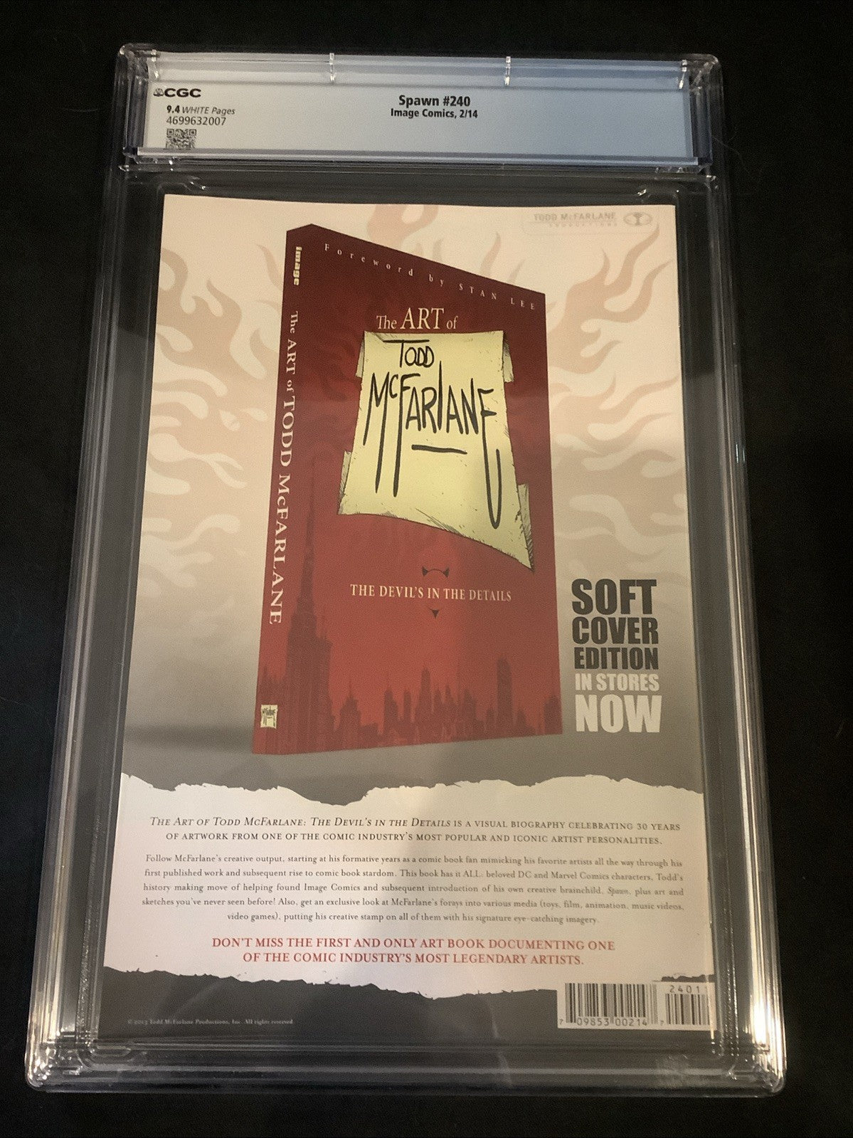 Spawn #240 (Image Comics) CGC Graded 9.4 (NM) LOW PRINT COUNT, McFarlane, 2014