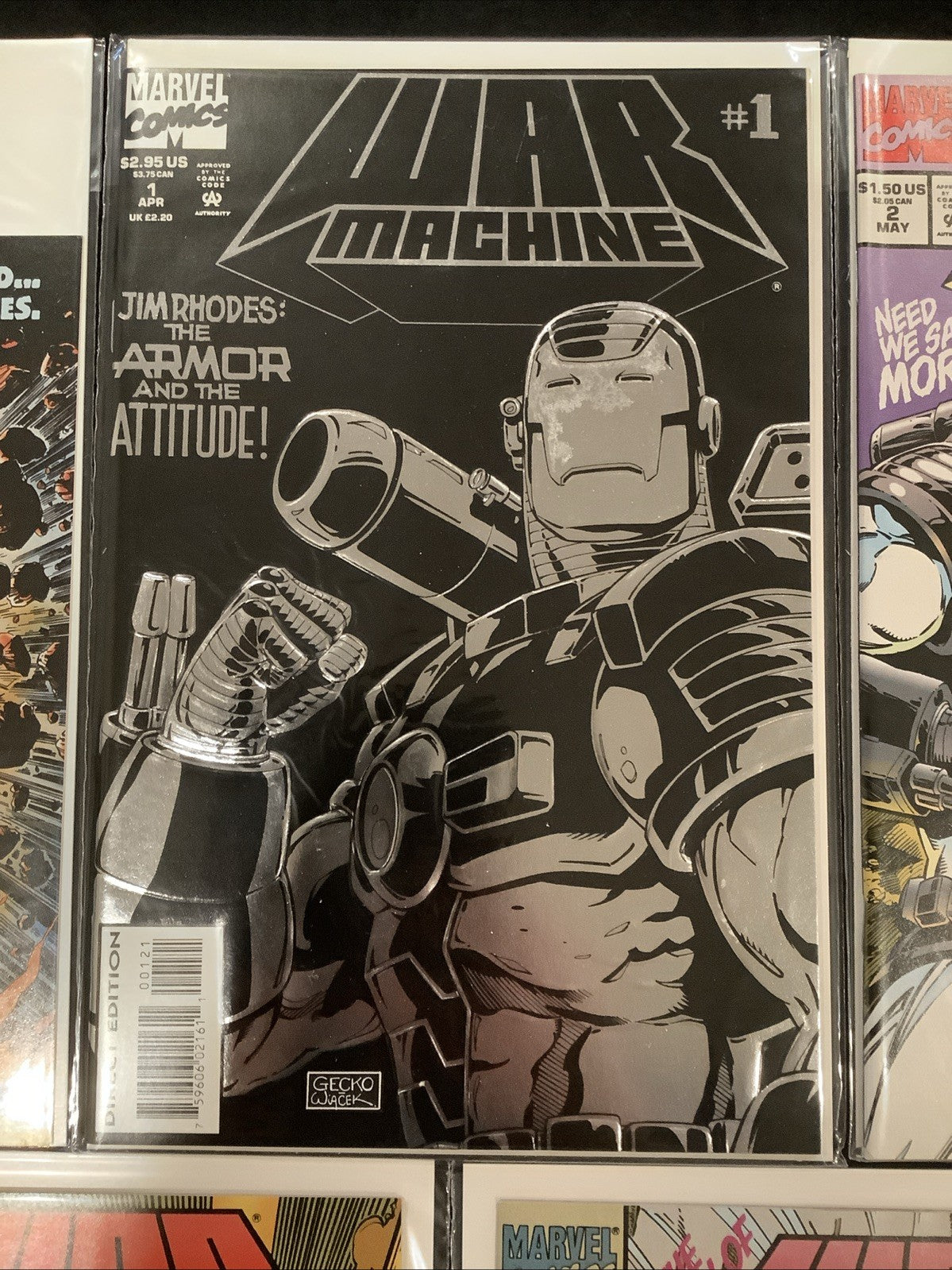 War Machine #1-10 + Ashcan Comic Lot, Marvel, Polybagged #8, Len Kaminski, 1994