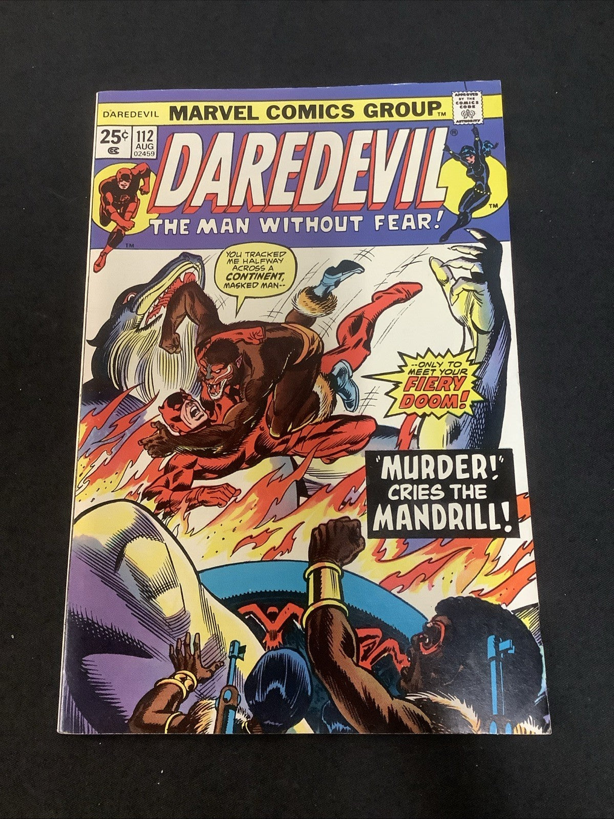 Daredevil #112 (Marvel Comics August 1974) VF/NM (9.0) Gene Colan/Steve Gerber