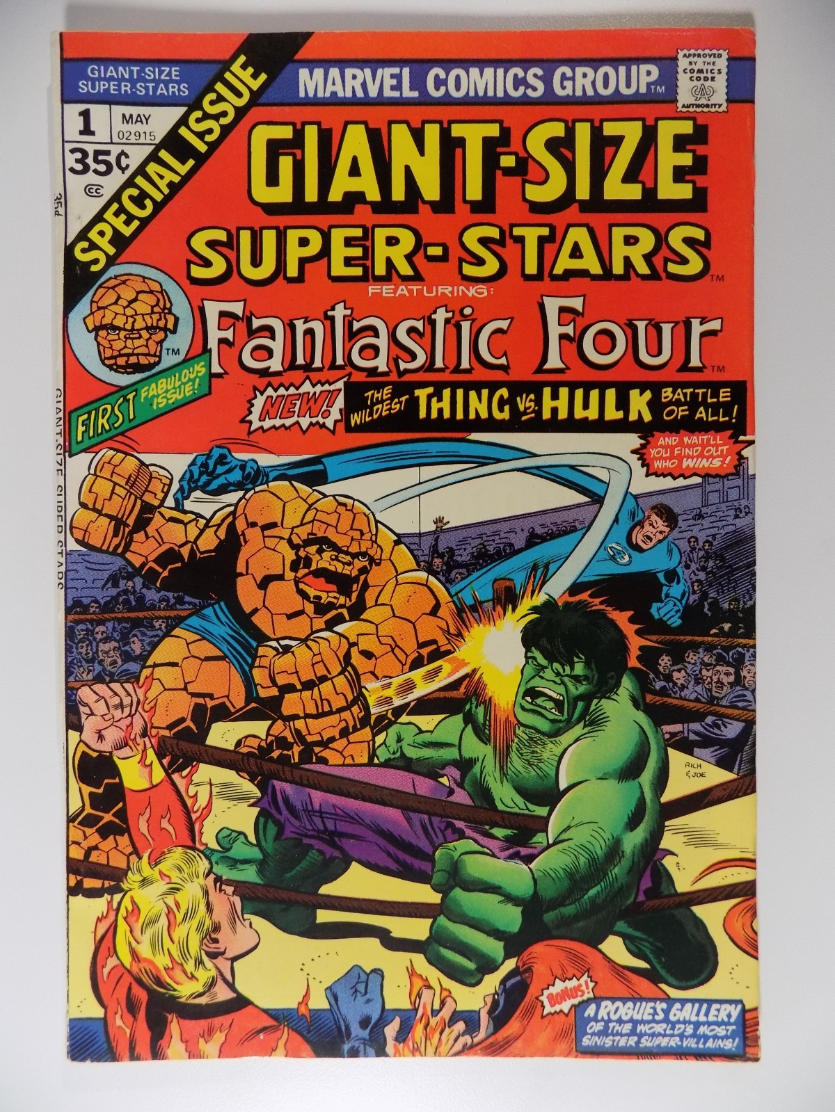 Giant-Size Super-Stars #1 May 1974 Marvel Comic Fine/Very Fine