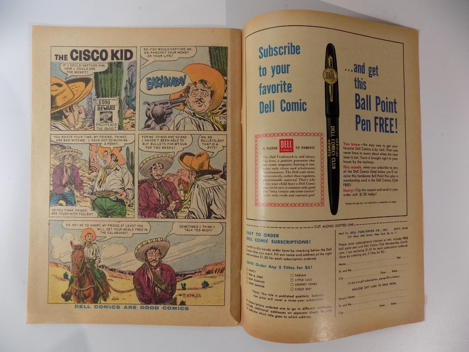 Cisco Kid #41 Final Issue! Dell Comic December 1958 Fine