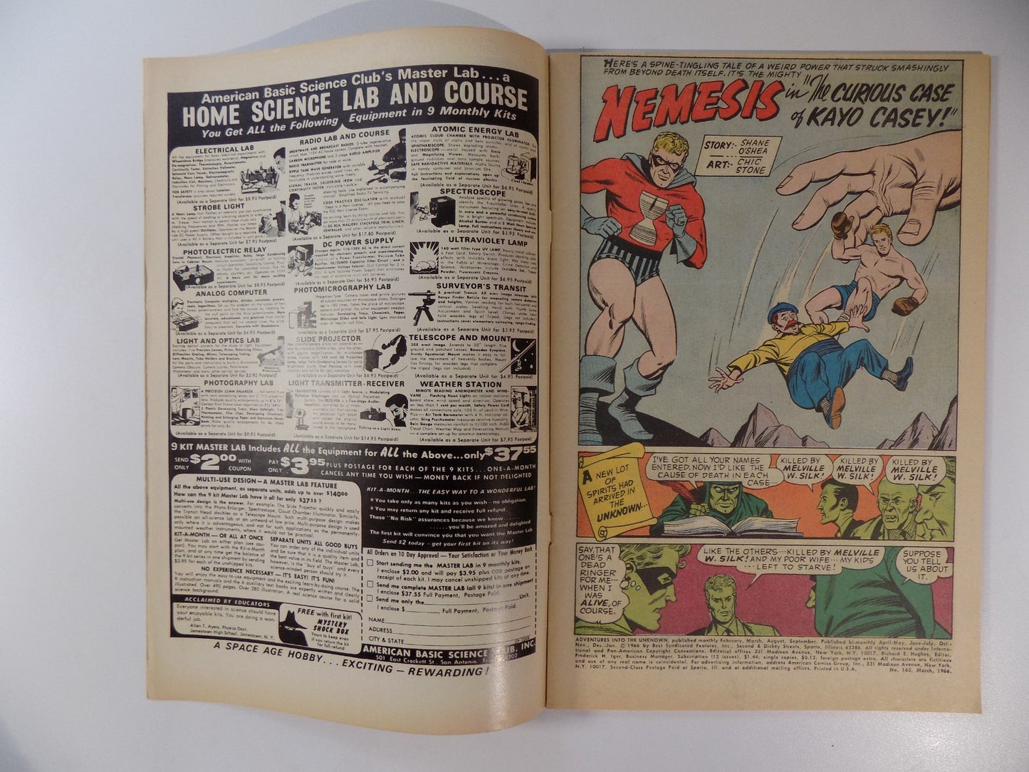 Adventures Into The Unknown #163 American Comic March 1966 Fine/Very Fine