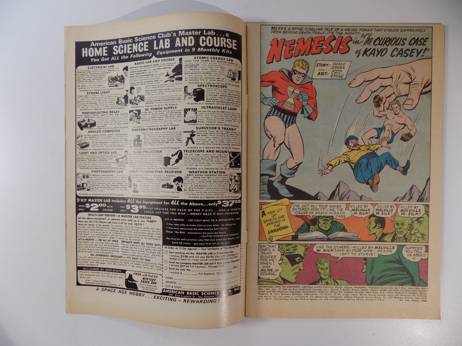 Adventures Into The Unknown #163 American Comic March 1966 Fine/Very Fine