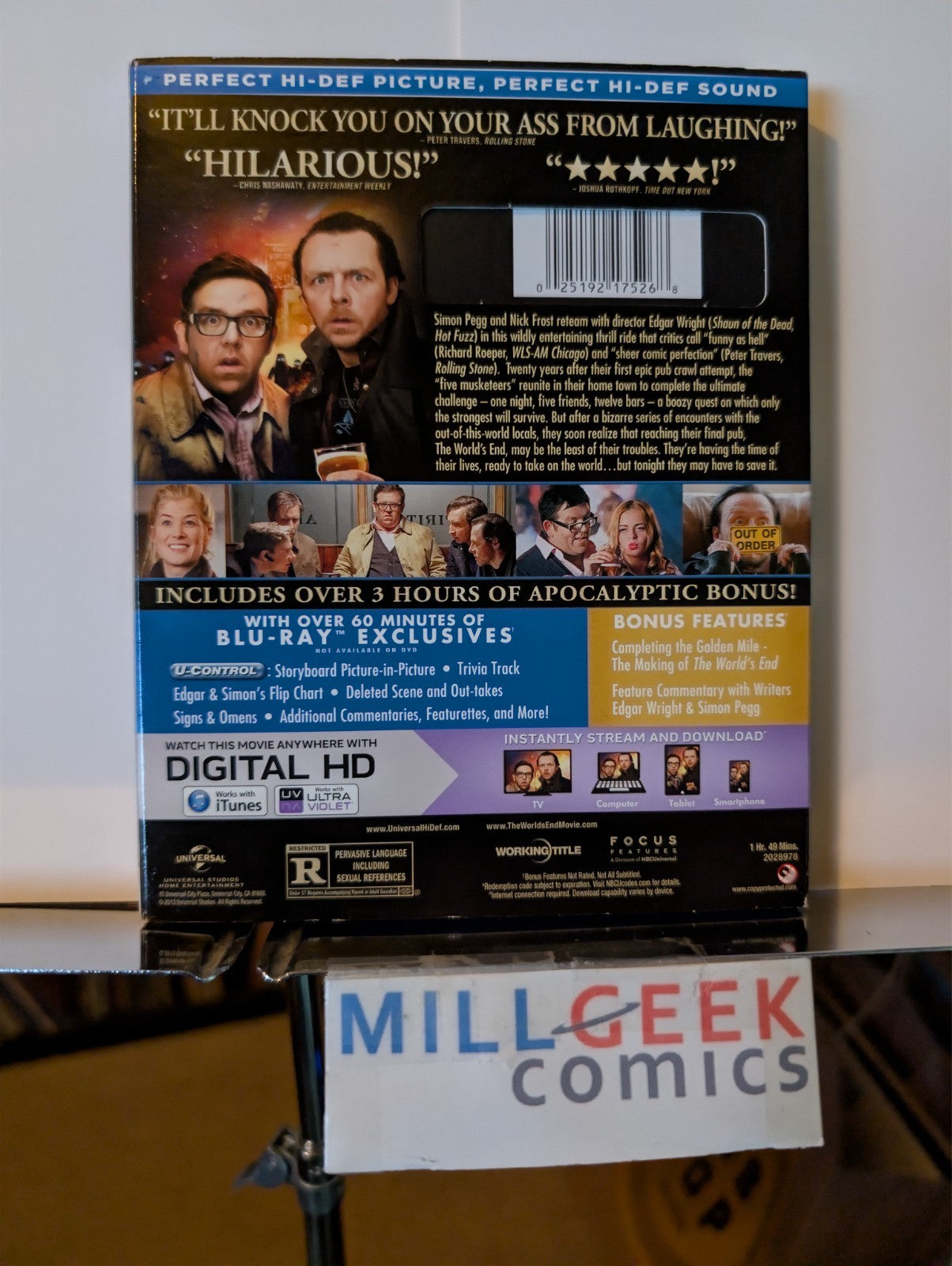 The World's End / Tomorrowland, Simon Pegg & George Clooney (Blu-Ray) -JD