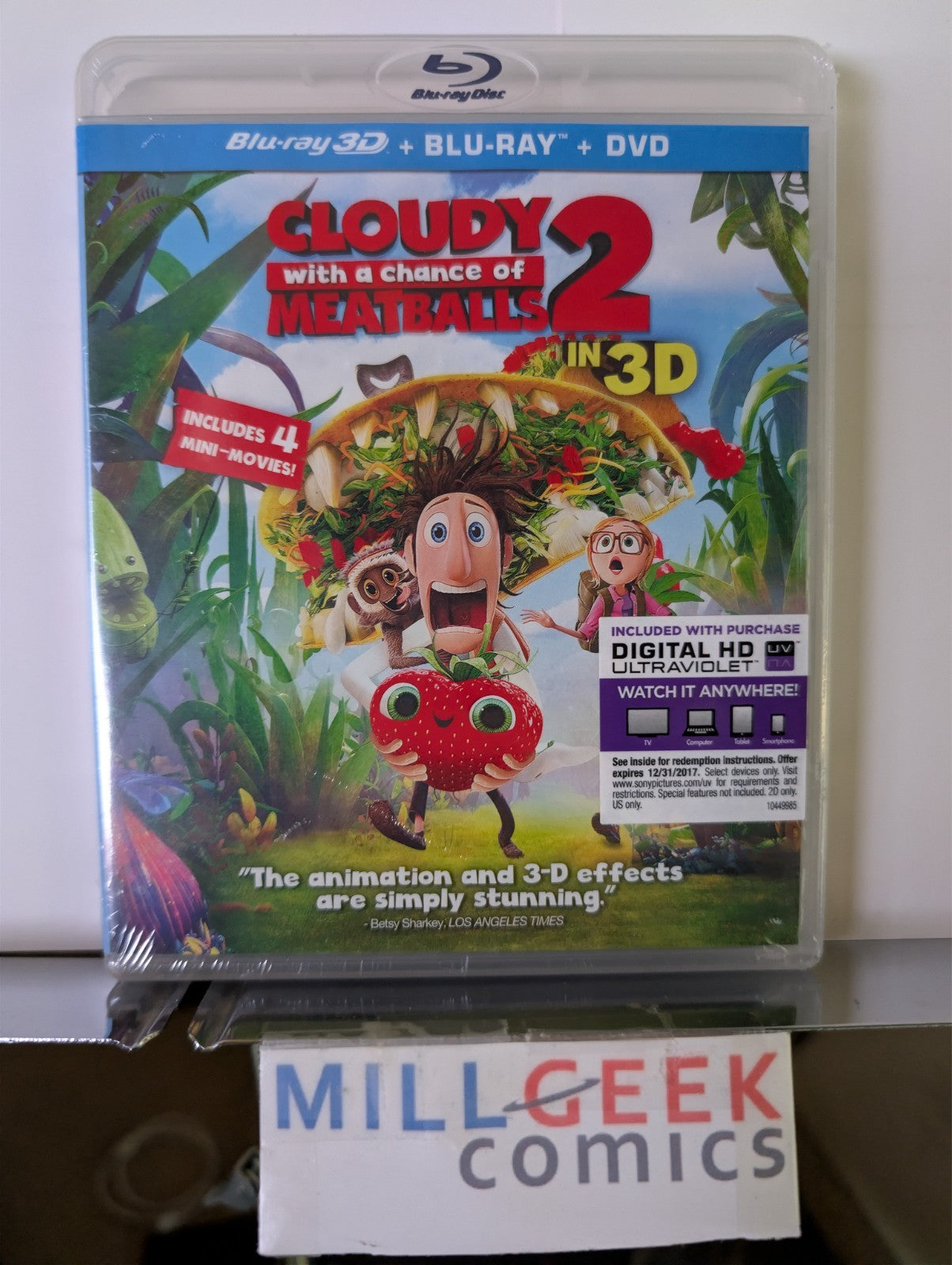 Cloudy with a Chance of Meatballs 1 & 2, 2 Movie Set (Blu-Ray) -JD