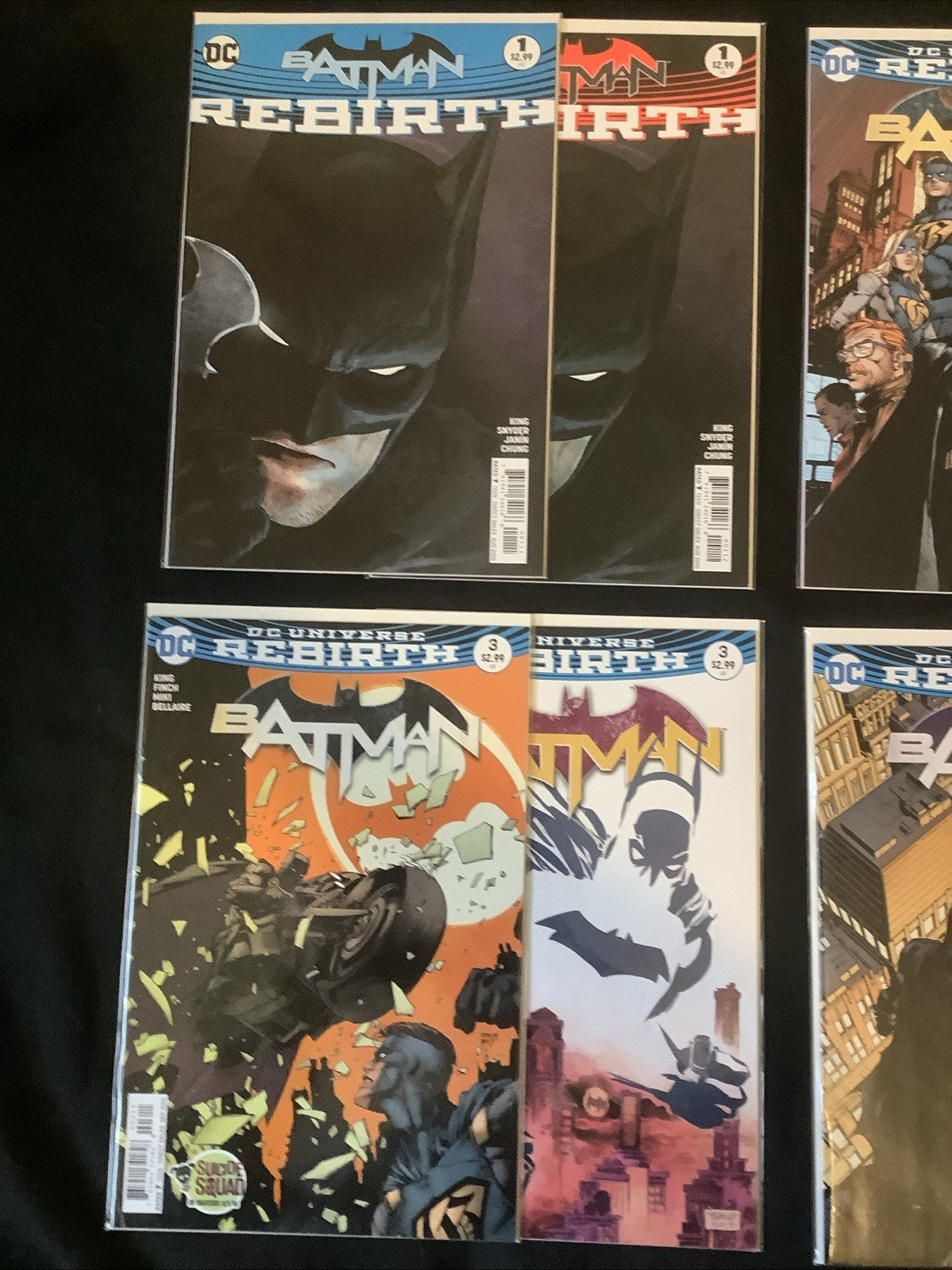 Batman #1-5 + Rebirth #1 + Variant Covers, DC Comics, Tom King, 2016
