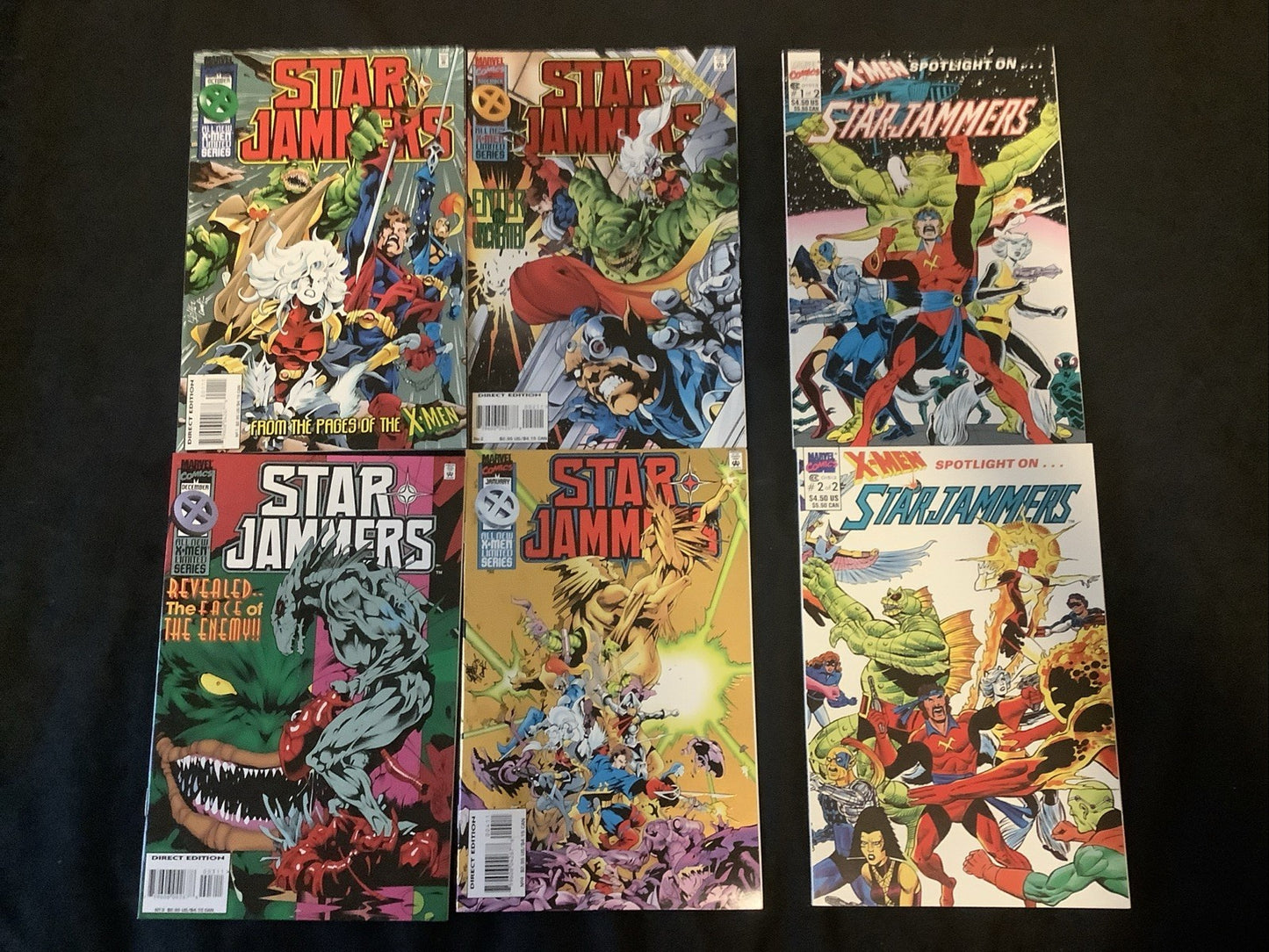 Starjammers Comic Bundle: Starjammers #1-4, X-men Spotlight #1-2, 6 Comic Lot