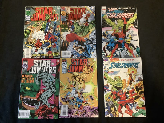 Starjammers Comic Bundle: Starjammers #1-4, X-men Spotlight #1-2, 6 Comic Lot