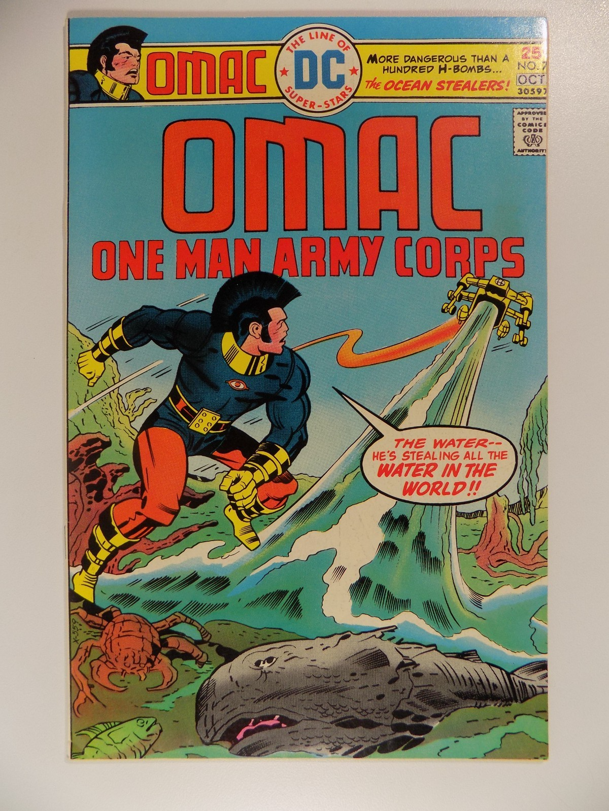 OMAC #7 DC Comic October 1975 Very Fine+