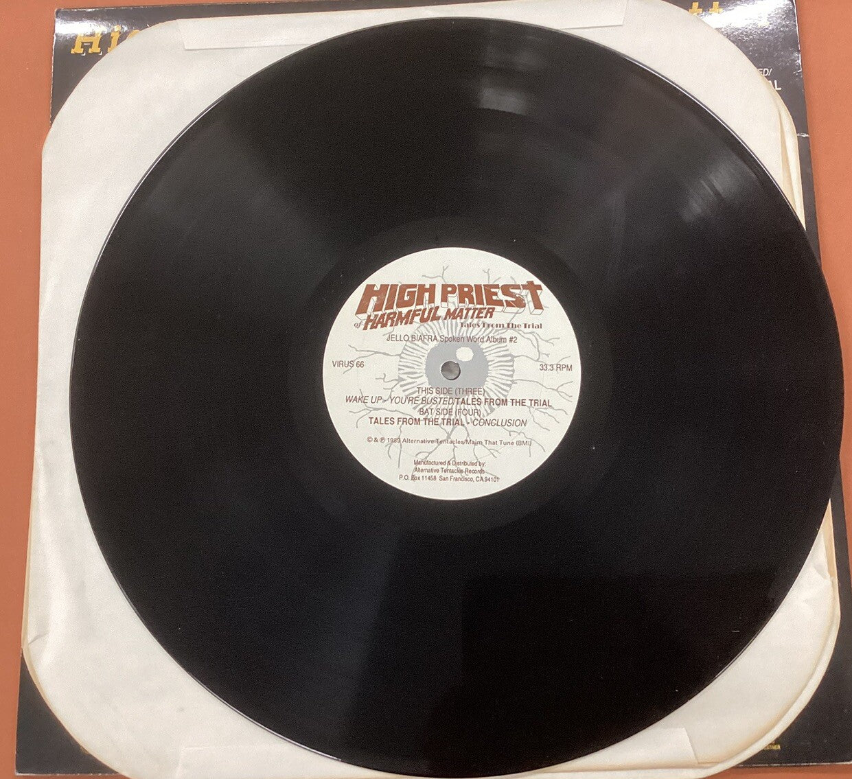 Jello Biafra, Spoken Word, LP + If Evolution Is Outlawed, CD (like New) -JD