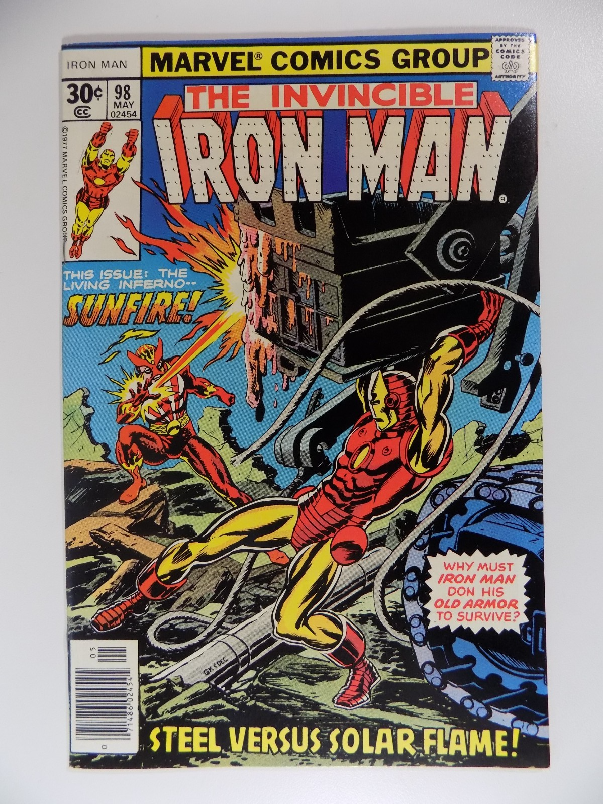 Iron Man #98 Marvel Comic May 1977 Very Fine/Near Mint