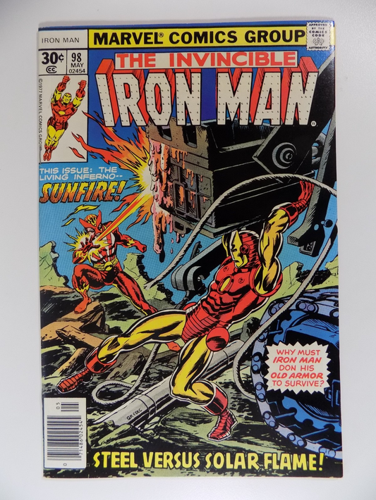 Iron Man #98 Marvel Comic May 1977 Very Fine/Near Mint