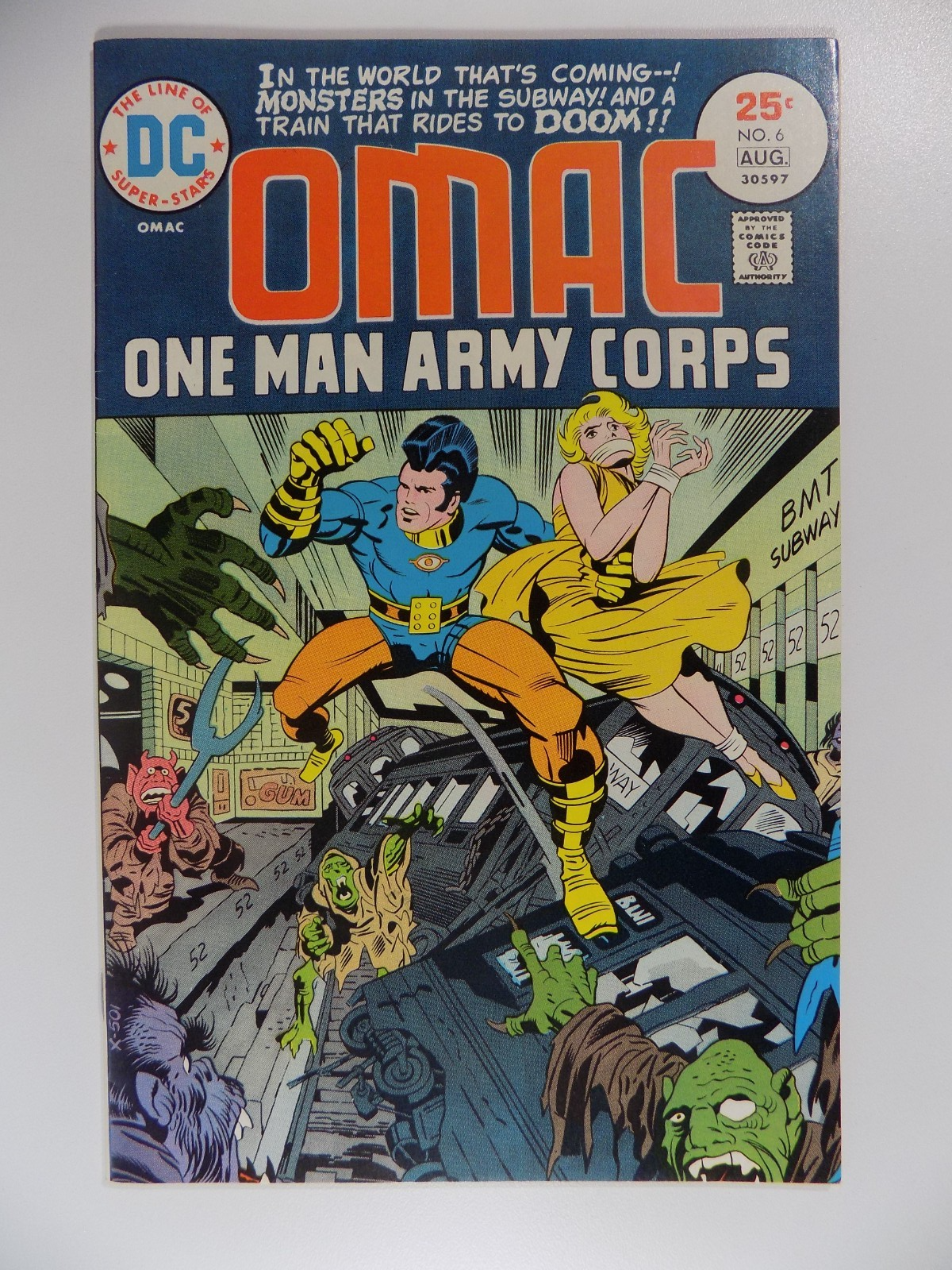 OMAC #6 DC Comic August 1975 Very Fine