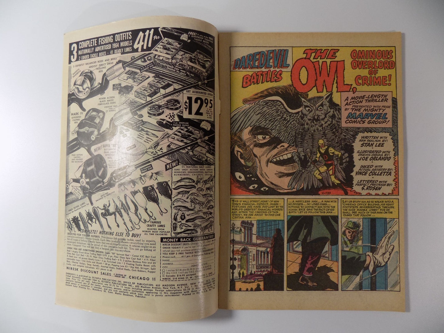 Daredevil #3 Marvel Comic August 1964 Very Fine-