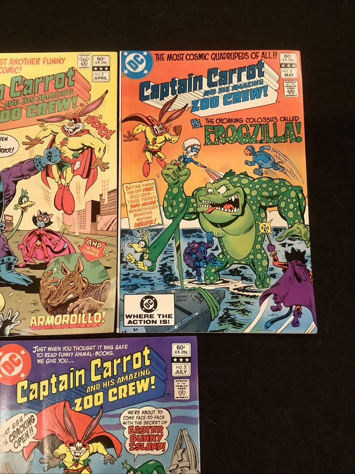 Captain Carrot and His Amazing Zoo Crew #1-5 Comic Lot, DC Comics, 1982