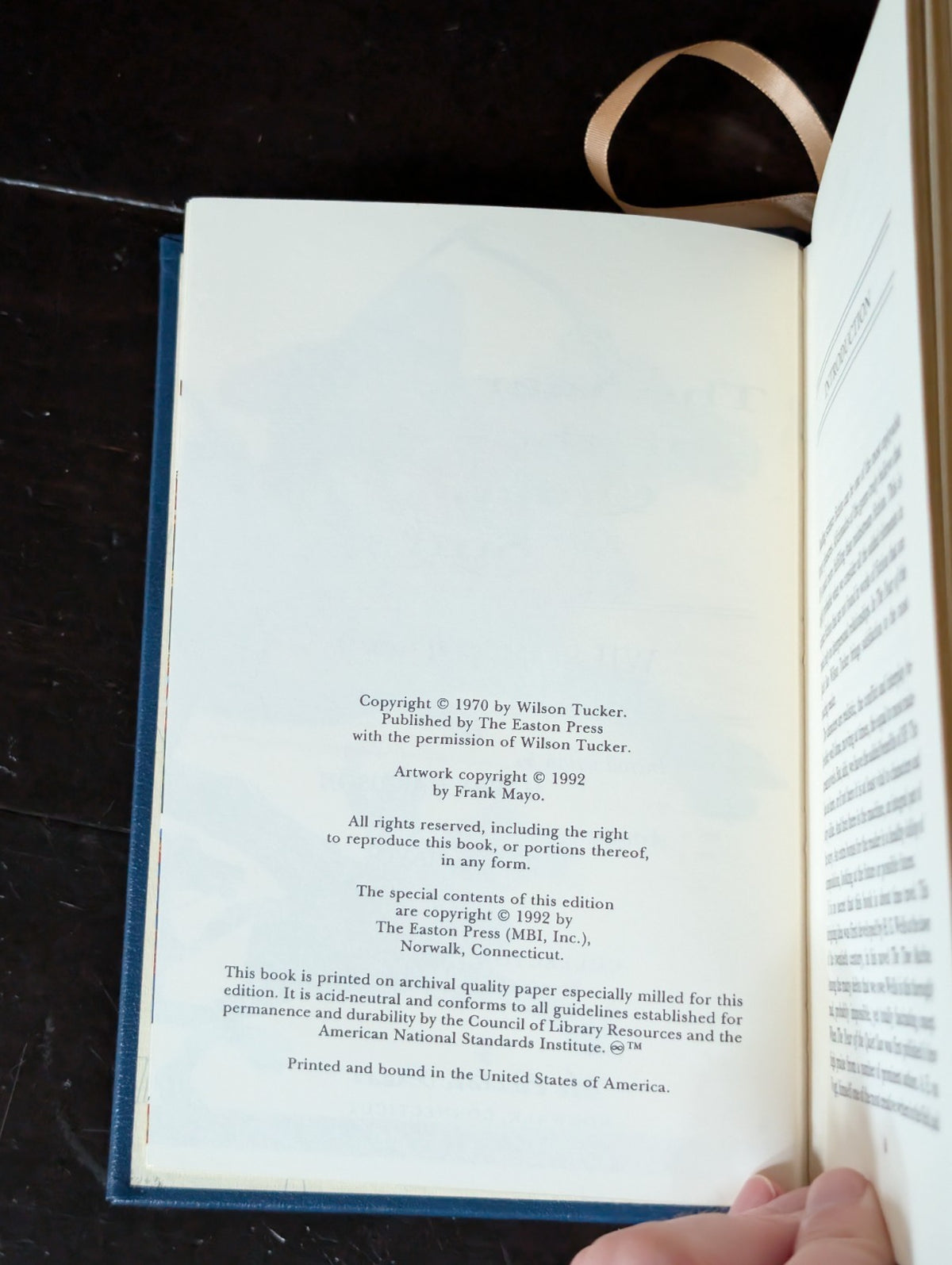 Year of the Quiet Sun, Wilson Tucker, Easton Press Leather Bound Collector's -JD