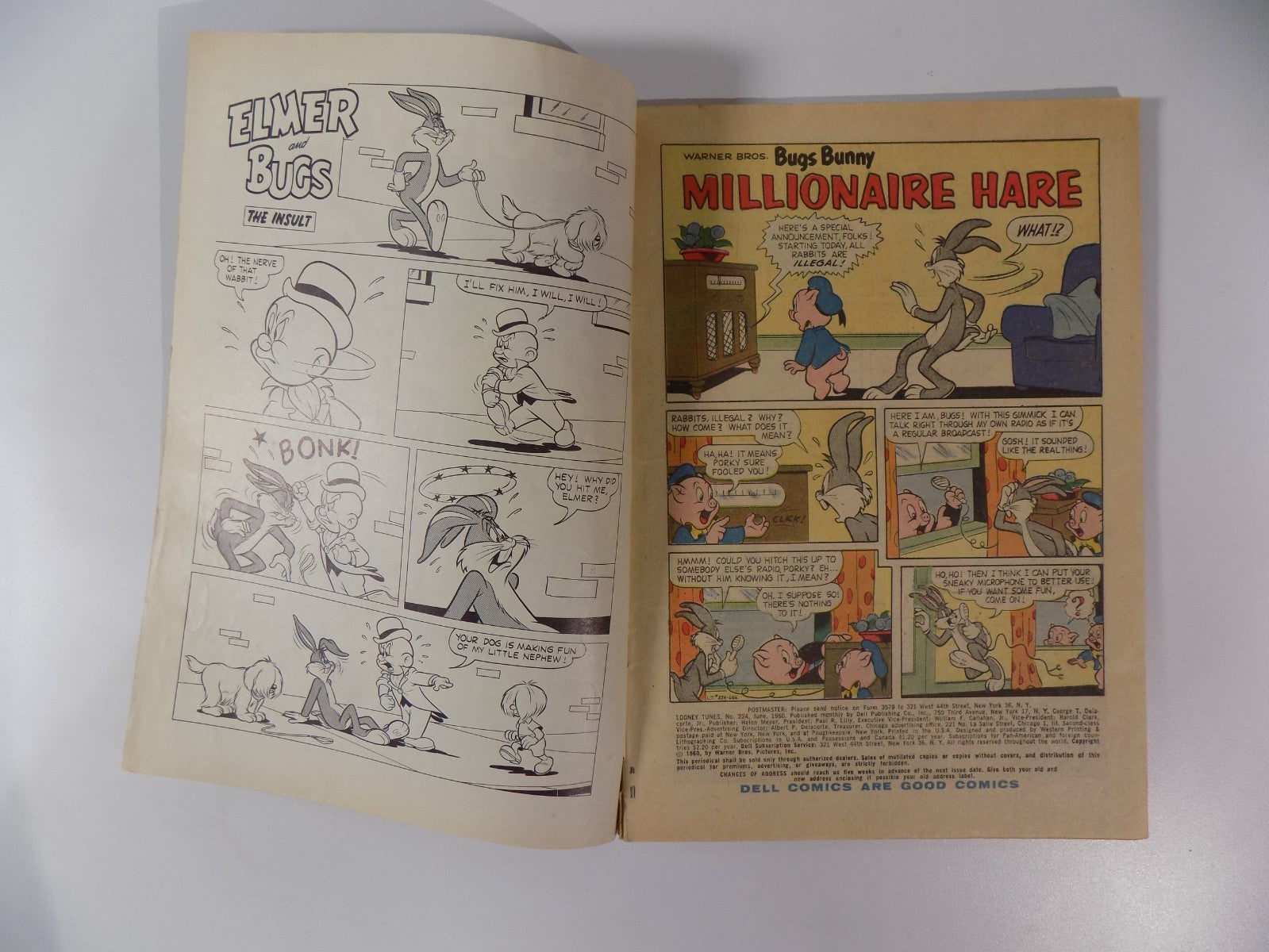 Looney Tunes #224 Dell Comic June 1960 Fine