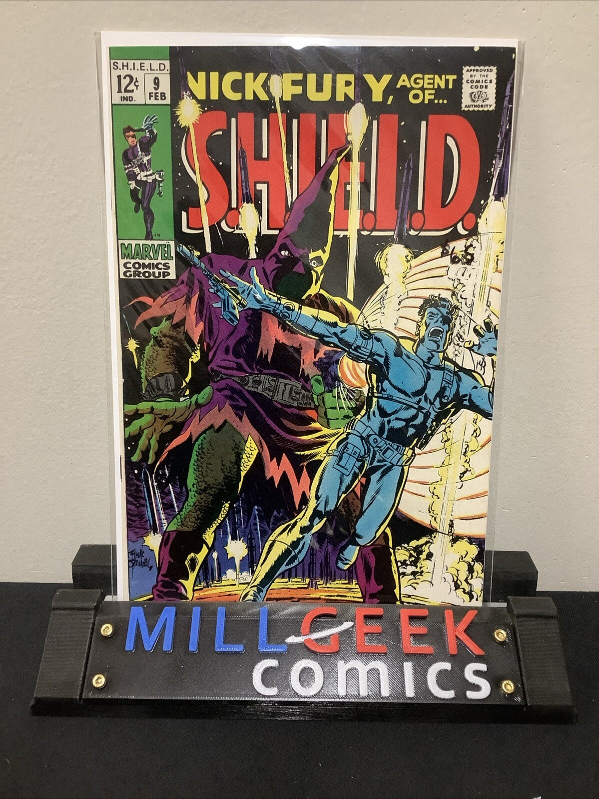 Nick Fury Agent of Shield #9 (Marvel February 1969) VF/NM (9.0) White Pages