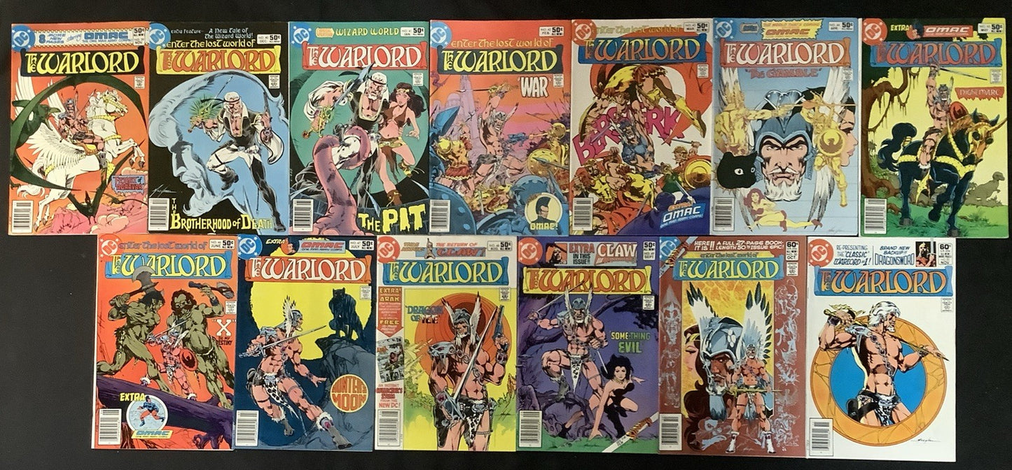 Warlord #1-86 + Annuals #1-4 & 1st Issue Special #8, 1st App Warlord, See Pics