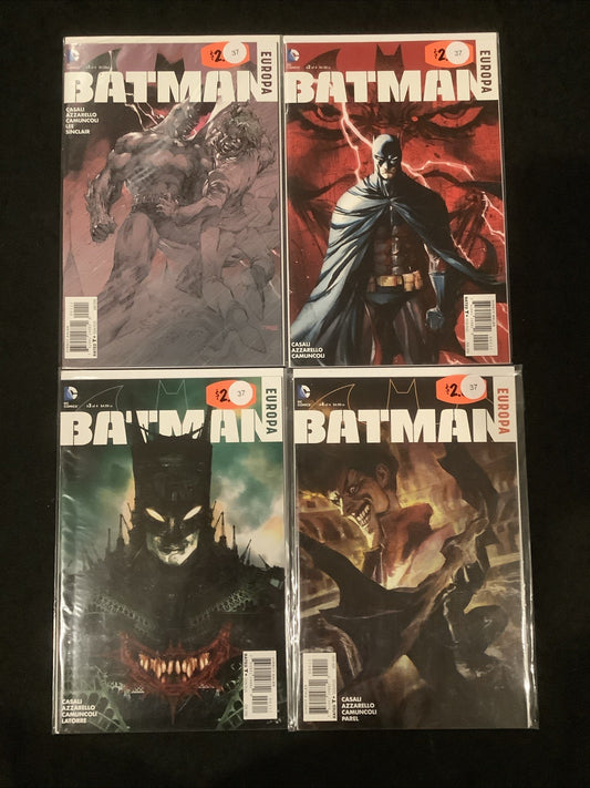 Batman Europa #1-4 Complete Comic Set, DC Comics, Brian Azzarello, 2016