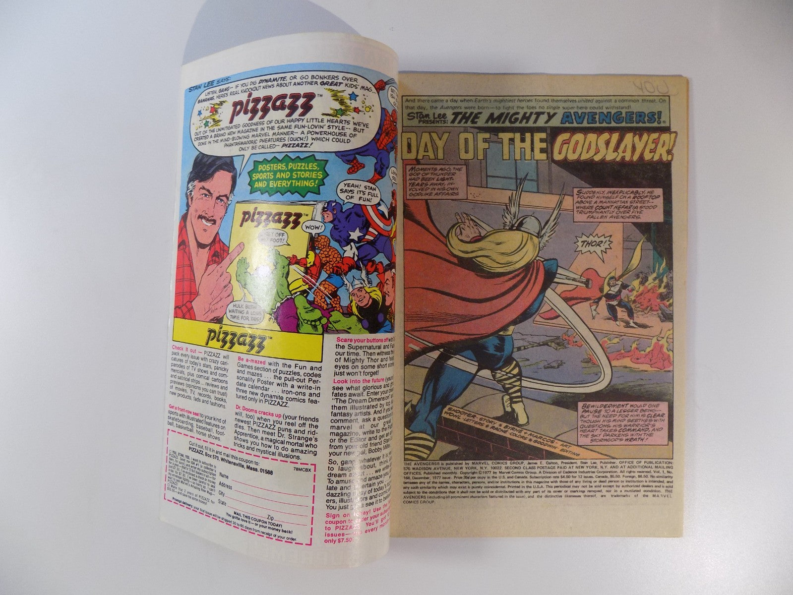 Avengers #166 Marvel Comic December 1977 Very Fine-