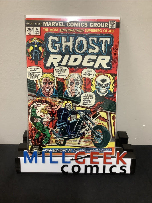 Ghost Rider #6 (Marvel Comics June 1974) VF- (7.5) Jim Mooney, John Romita Sr.