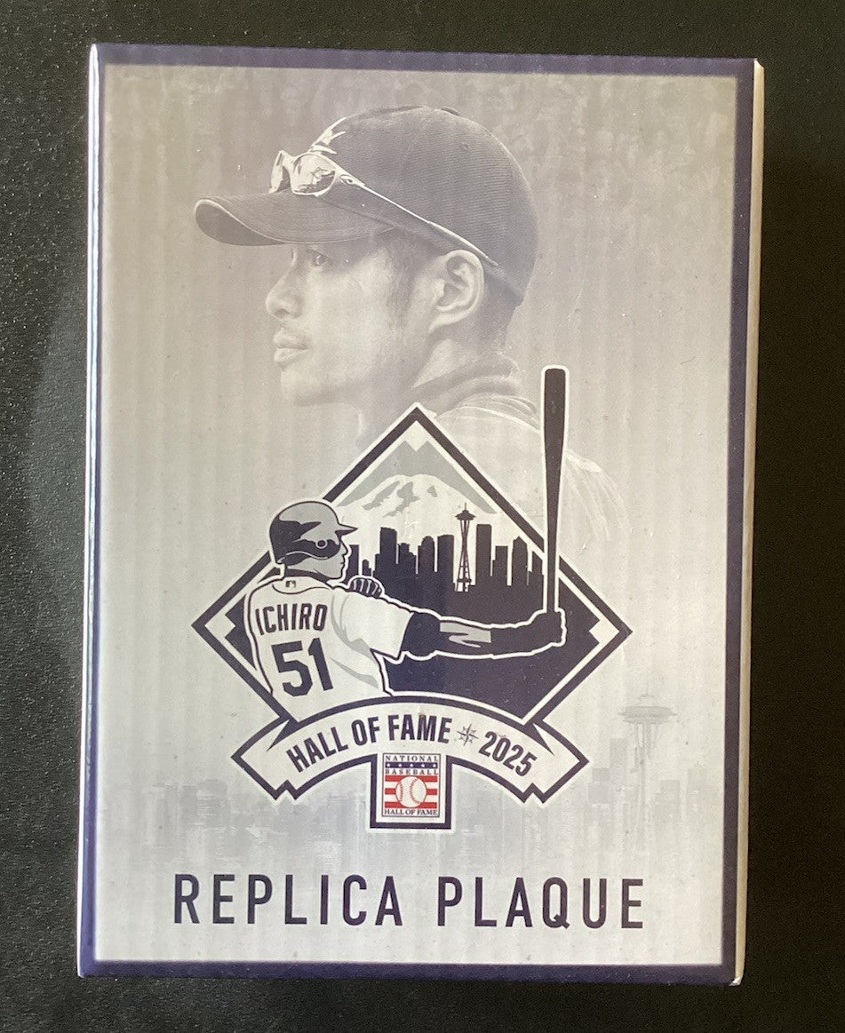 Ichiro Suzuki Hall of Fame Replica Plaque SGA 8/10/25 Seattle Mariners- NEW